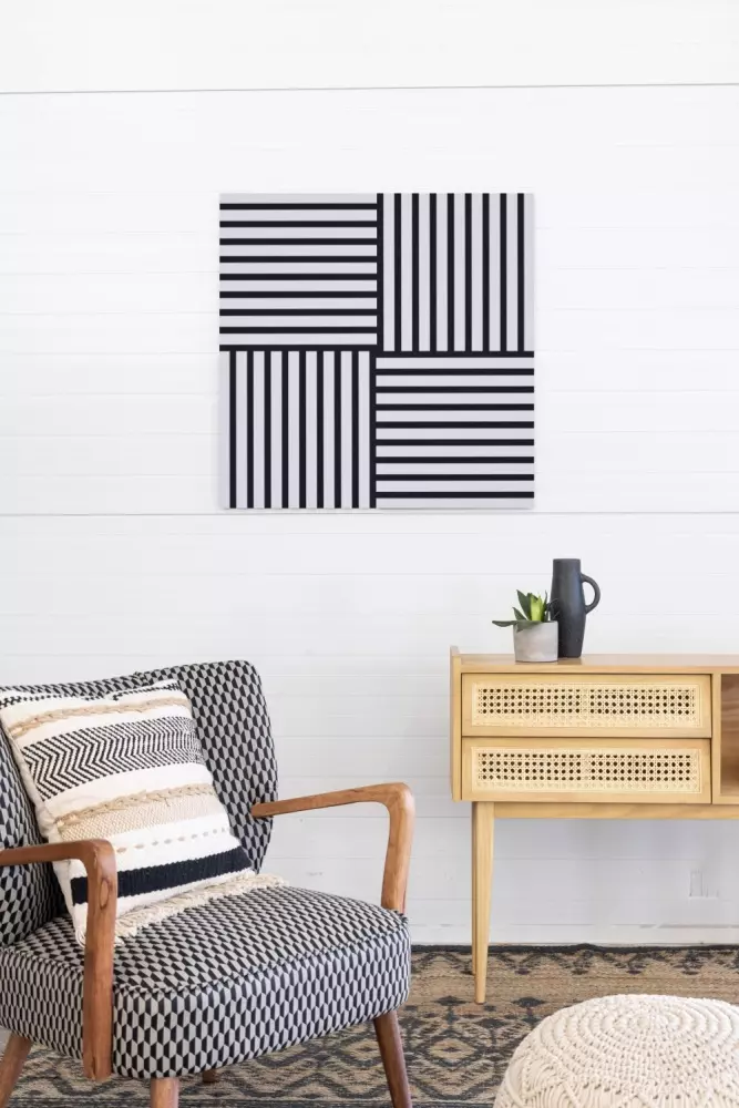 Acoustic panel 400 x 400 mm Rose - Acoustic felt black