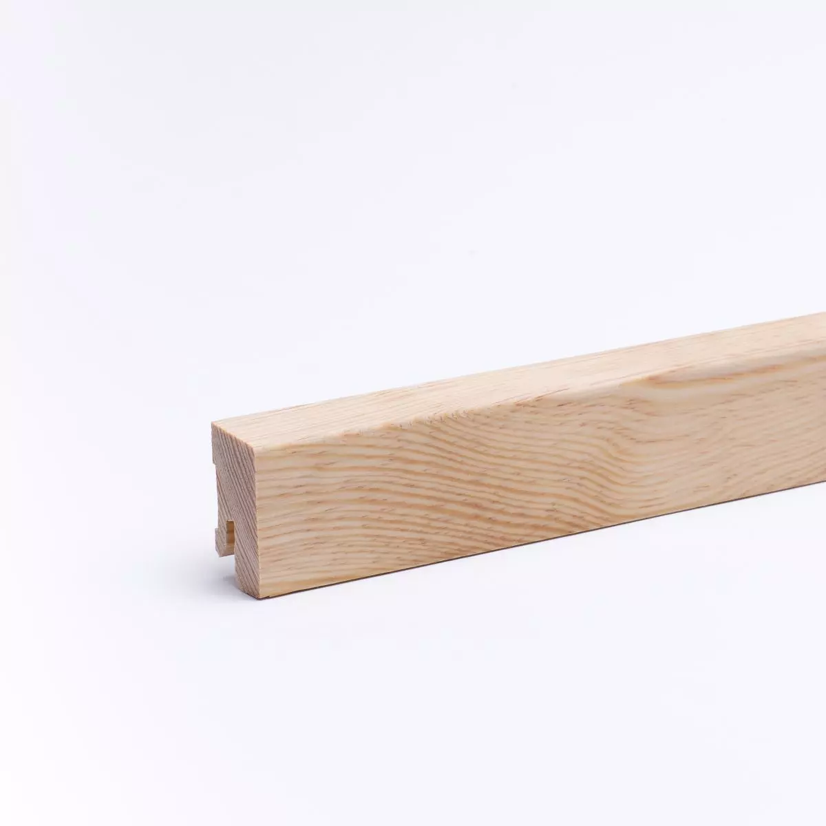 solid wood skirting 40 mm with chamfered front edge oiled pine