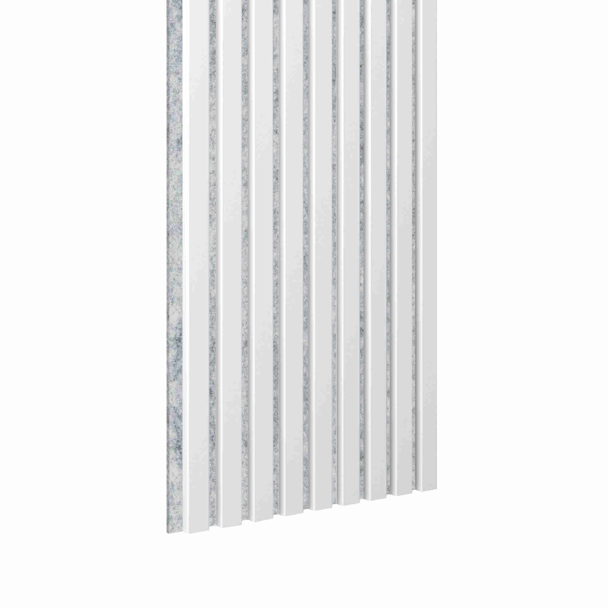 Pannello acustico Acoustic+ Bianco 3000 x 400 mm - Feltro acustico grigio