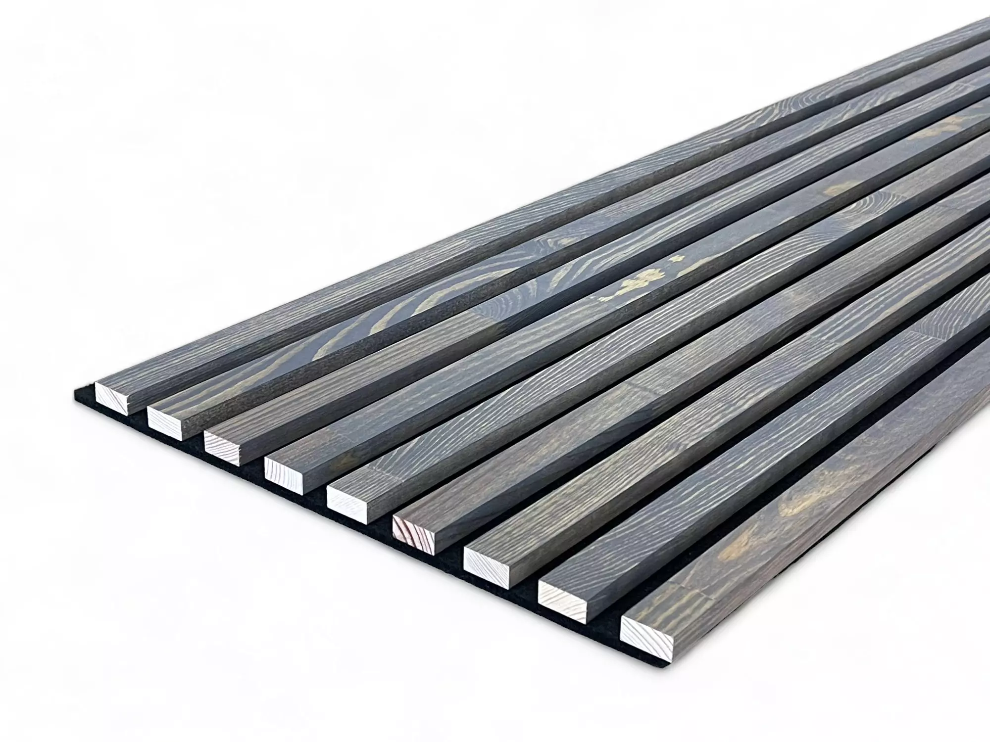 Solid wood acoustic panels 2600 x 400 mm pine - Alaska Grey