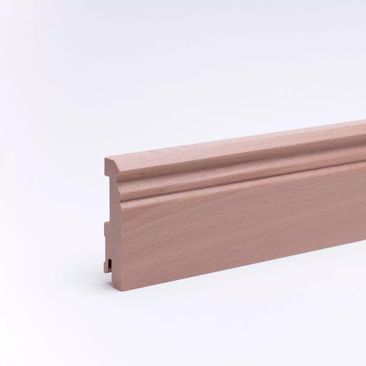 Sockelleiste Berliner Profil 80mm - Buche gelackt