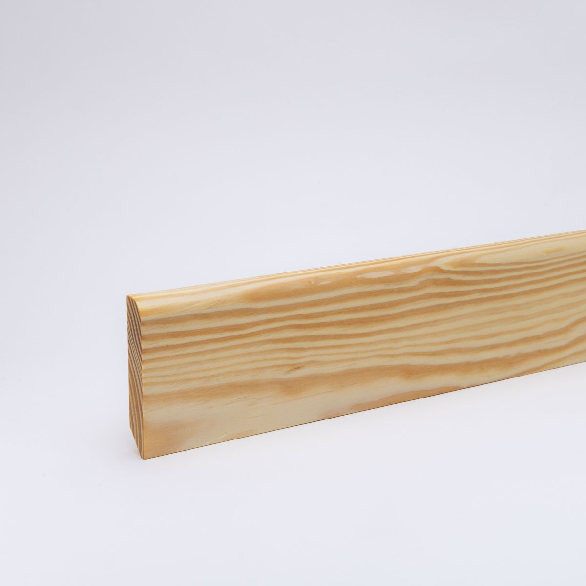 Massivholz-Sockelleiste abgerundet 90mm - Kiefer geölt