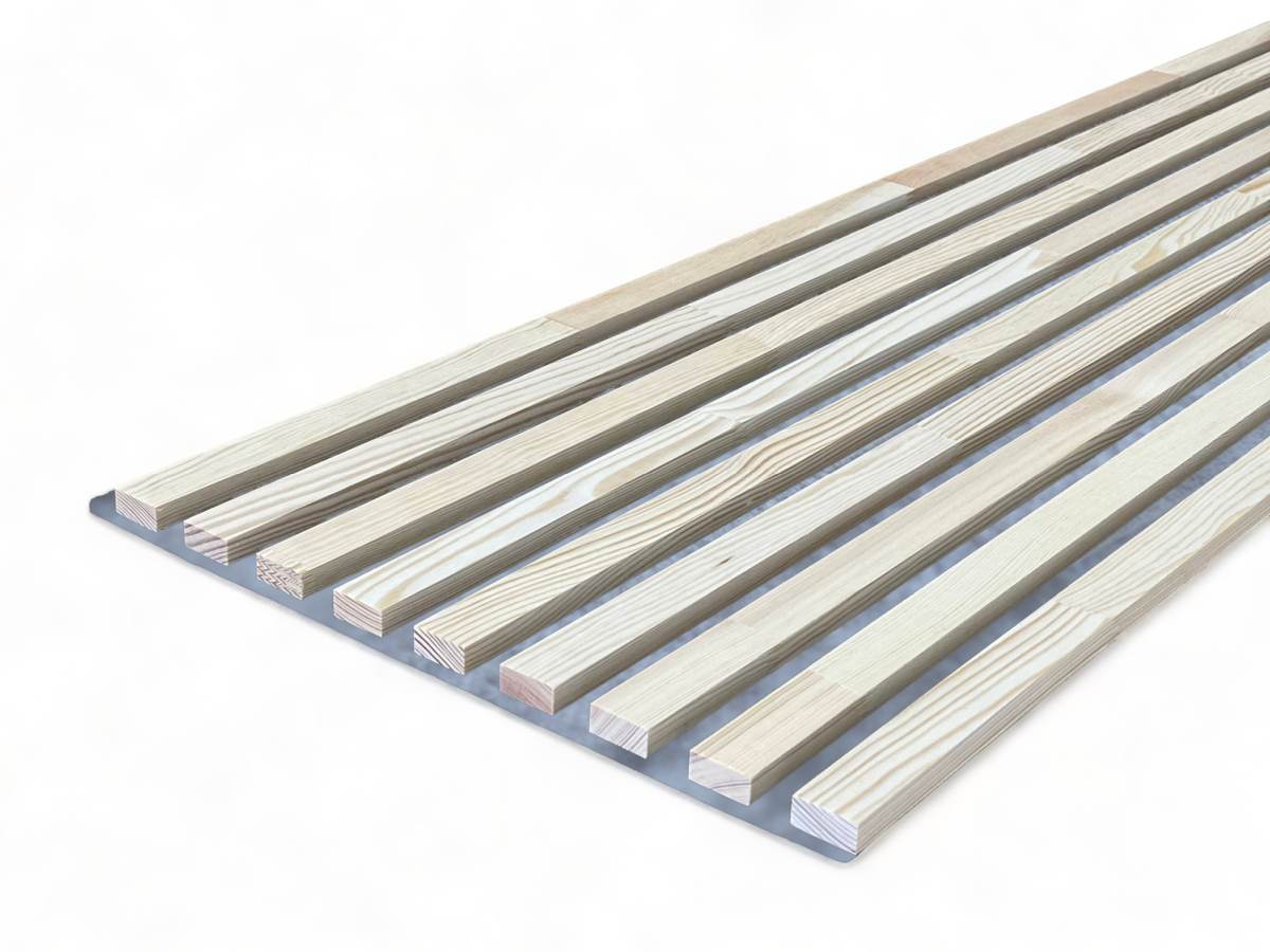 Solid wood acoustic Panel Greys 2600 x 400 mm pine - untreated