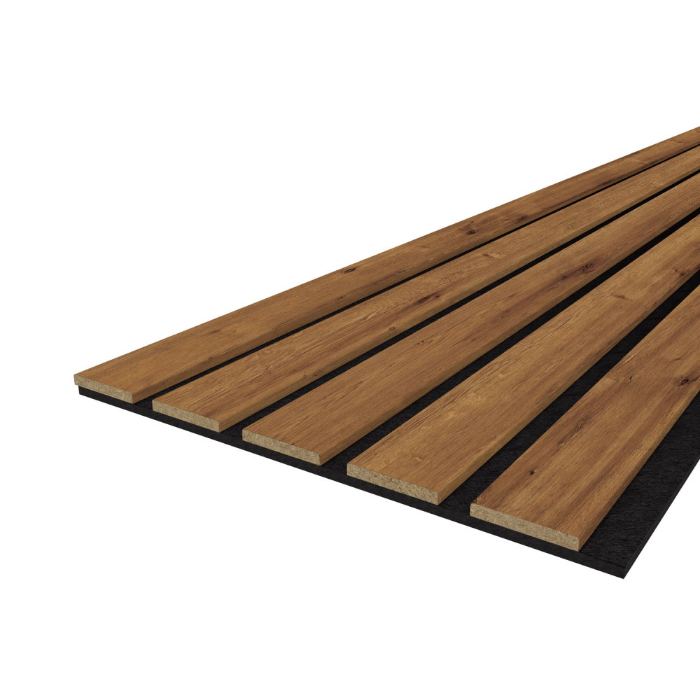 Akustikpaneel LX - Filzfarbe Schwarz 2600x400mm - verschiedene Farbe