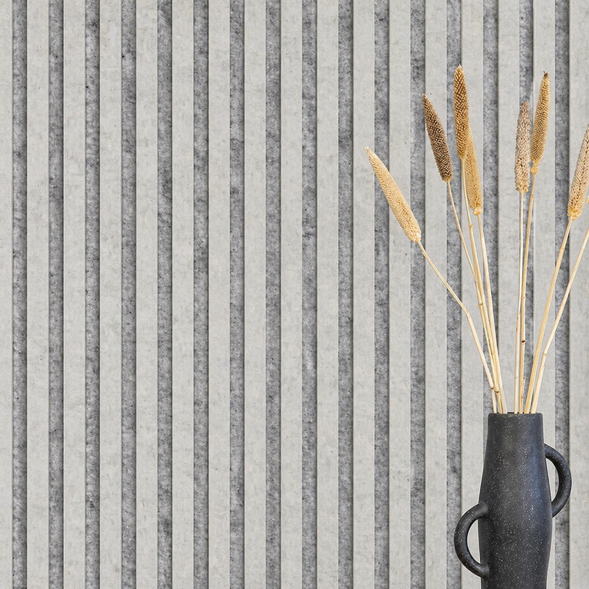 Muster - Beton - Akustikfilz Grau