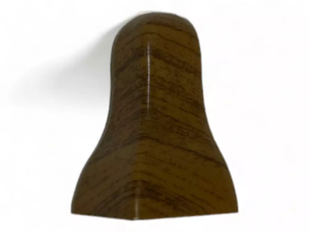 Außenecke für Kunststoff Sockelleiste 21 x 48 x 2.500 Eiche Rustikal