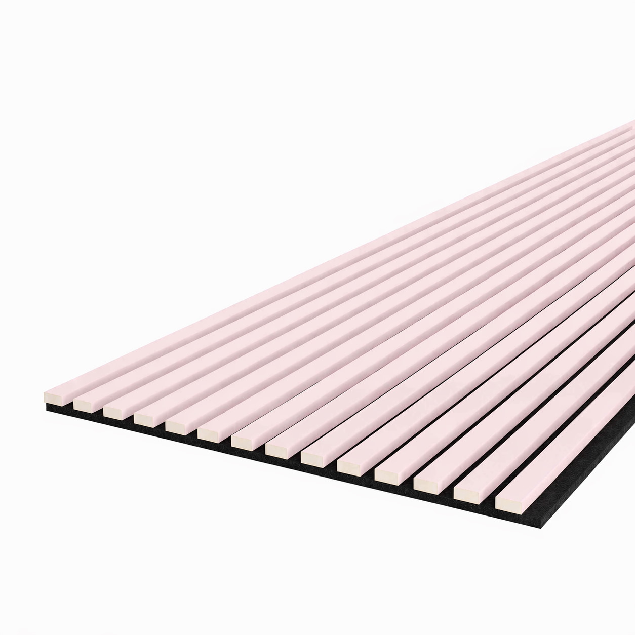 Pannello acustico Acoustic+ Rosa 2400 x 600 mm - Feltro acustico nero