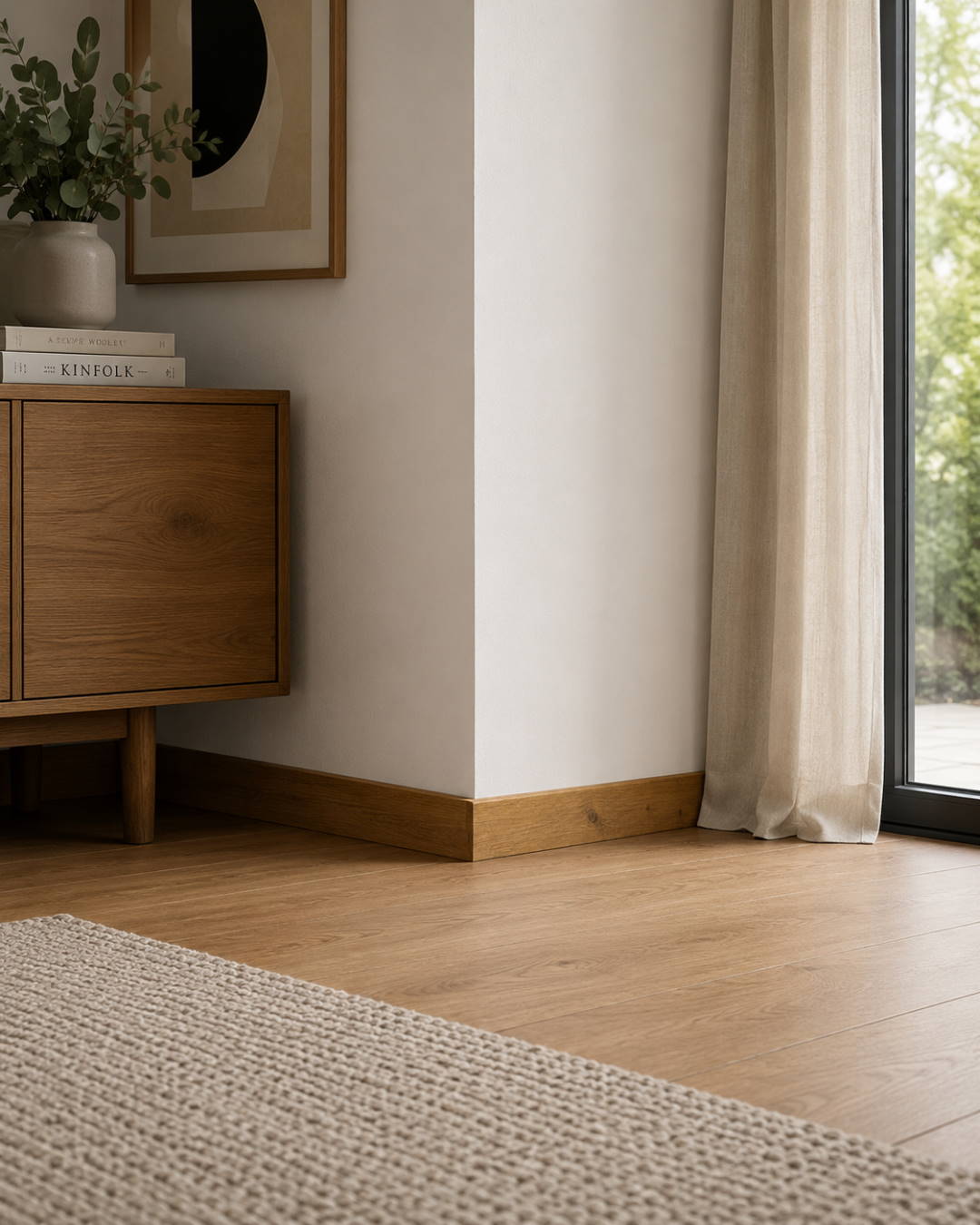 Plinthe aspect bois 60 mm chêne rustique