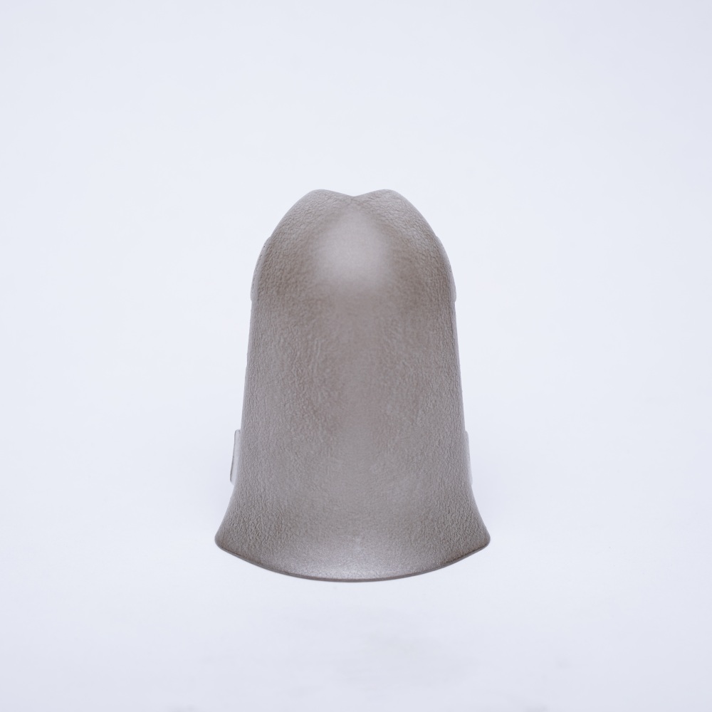 outer corner for metal skirting brushed stainless steel look