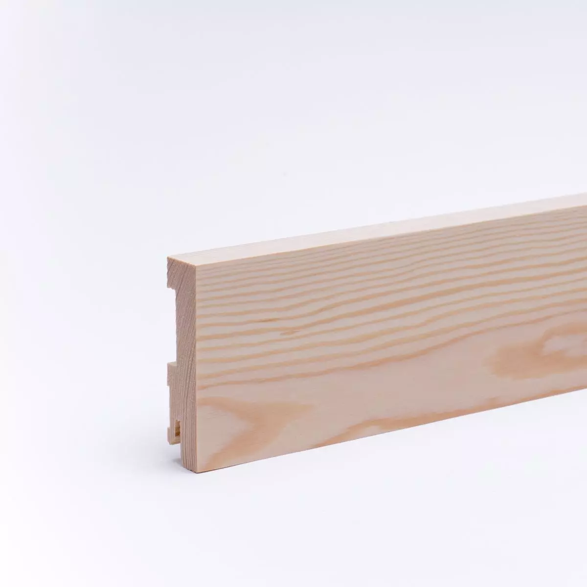 solid wood skirting 80mm quadrangular varnished pine