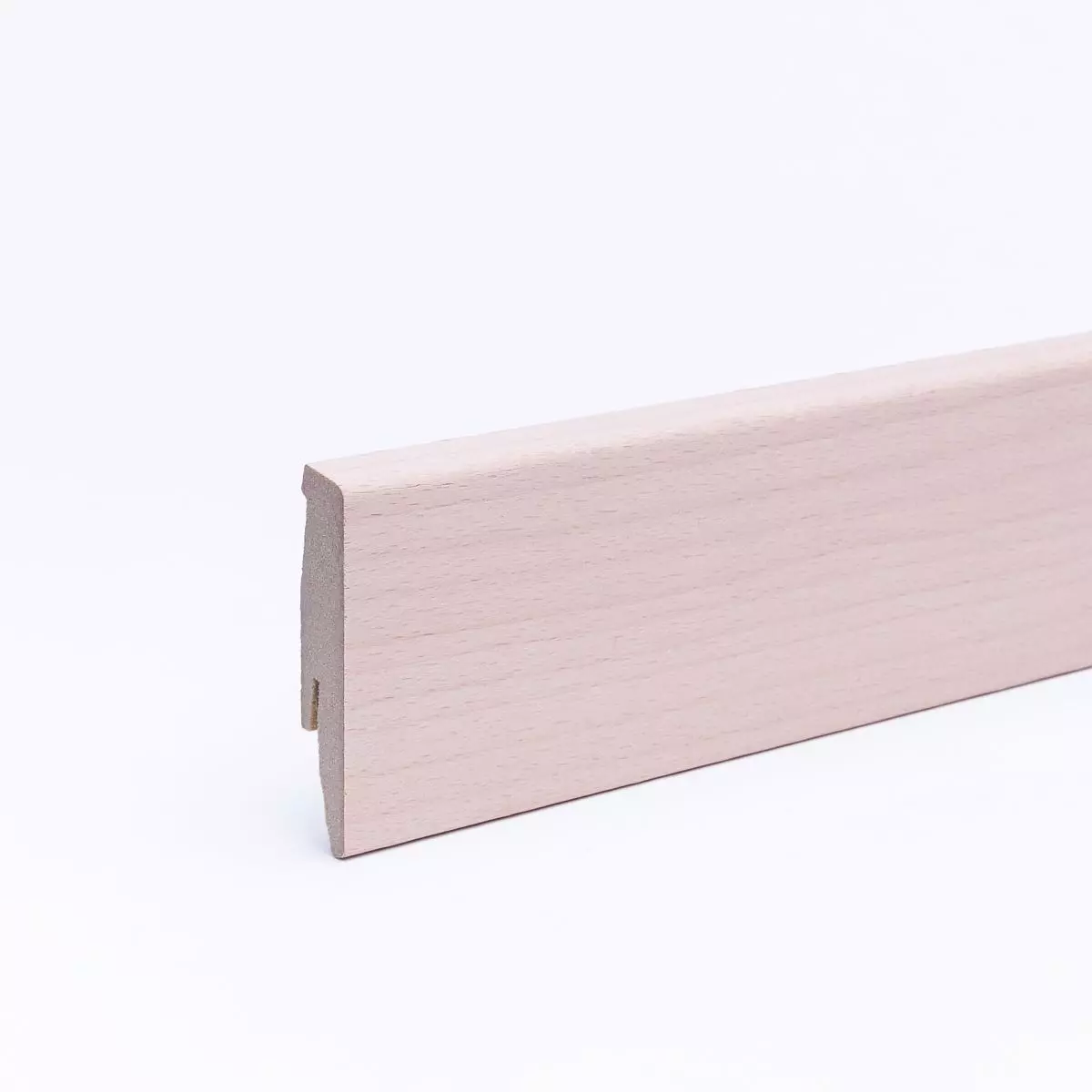 Veneer skirting 60 mm untreated beech