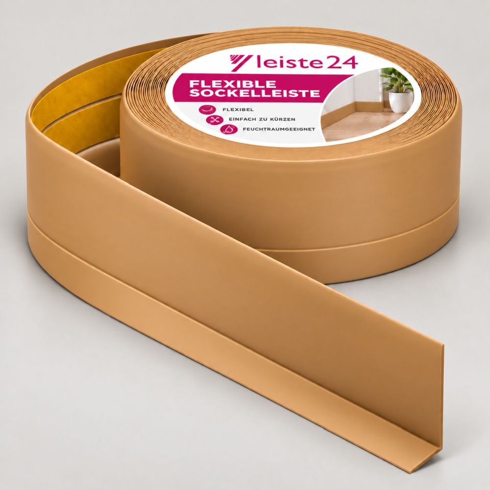 Weichsockelleiste 50 x 15mm - Honey