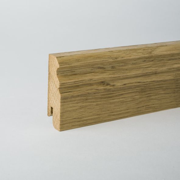 Sockelleiste Berliner Profil 80mm - Eiche gelackt