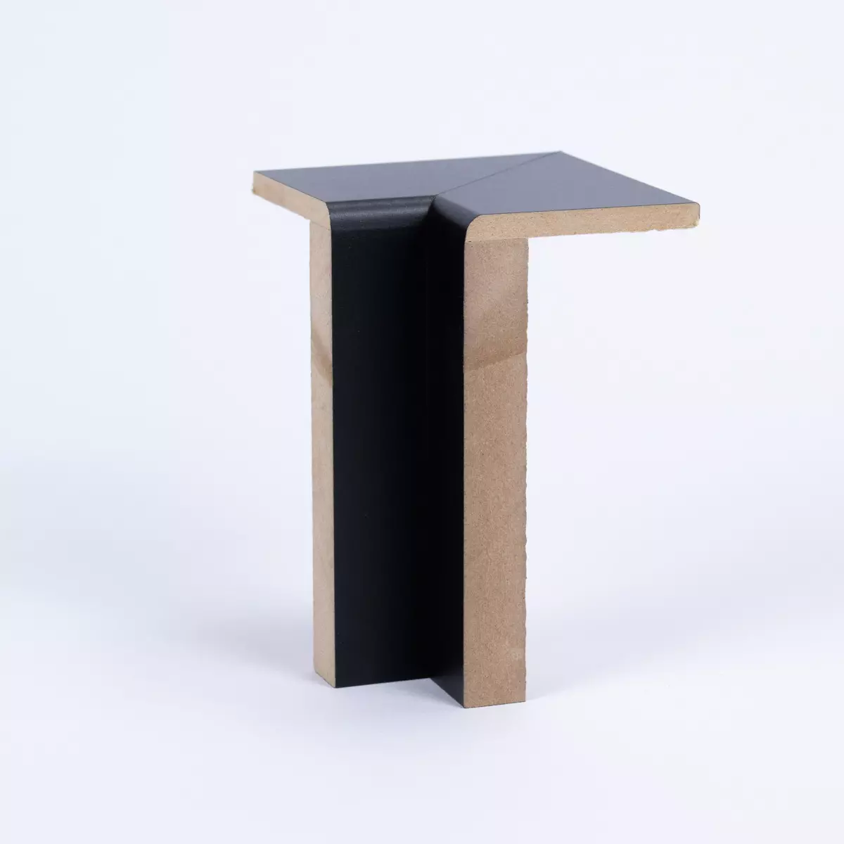 Inside corner for heating pipe cladding 120 mm black