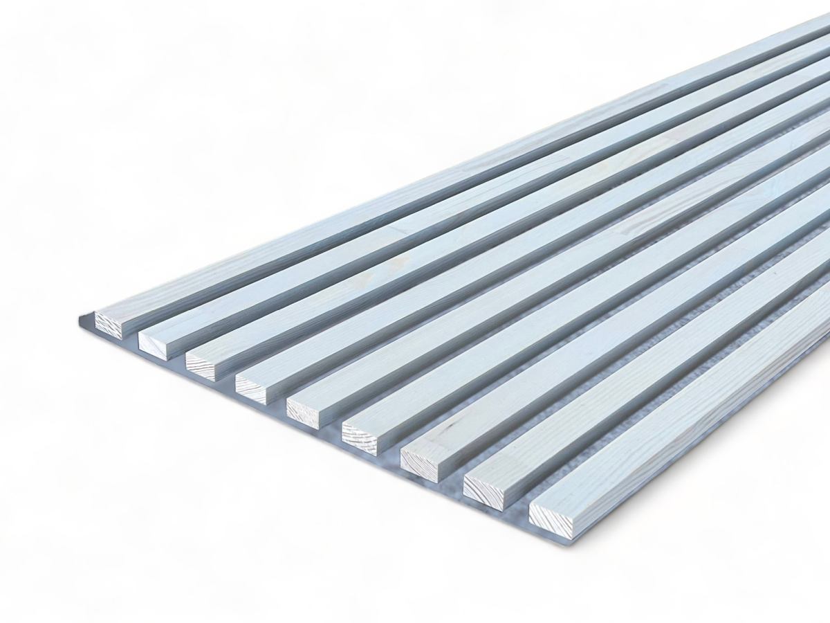Solid wood acoustic Panel Greys 2600 x 400 mm pine - Moon White