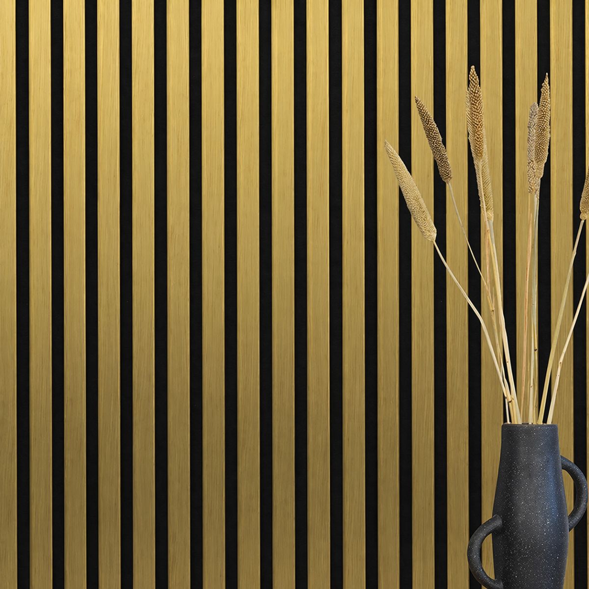 Panel acústico Acoustic+ Dorado 800 x 400 mm - Fieltro acústico negro