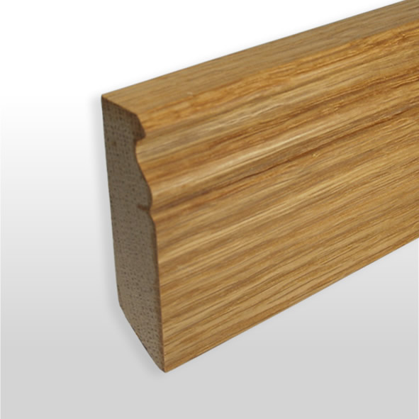 Sockelleiste Berliner Profil 60mm - Eiche geölt