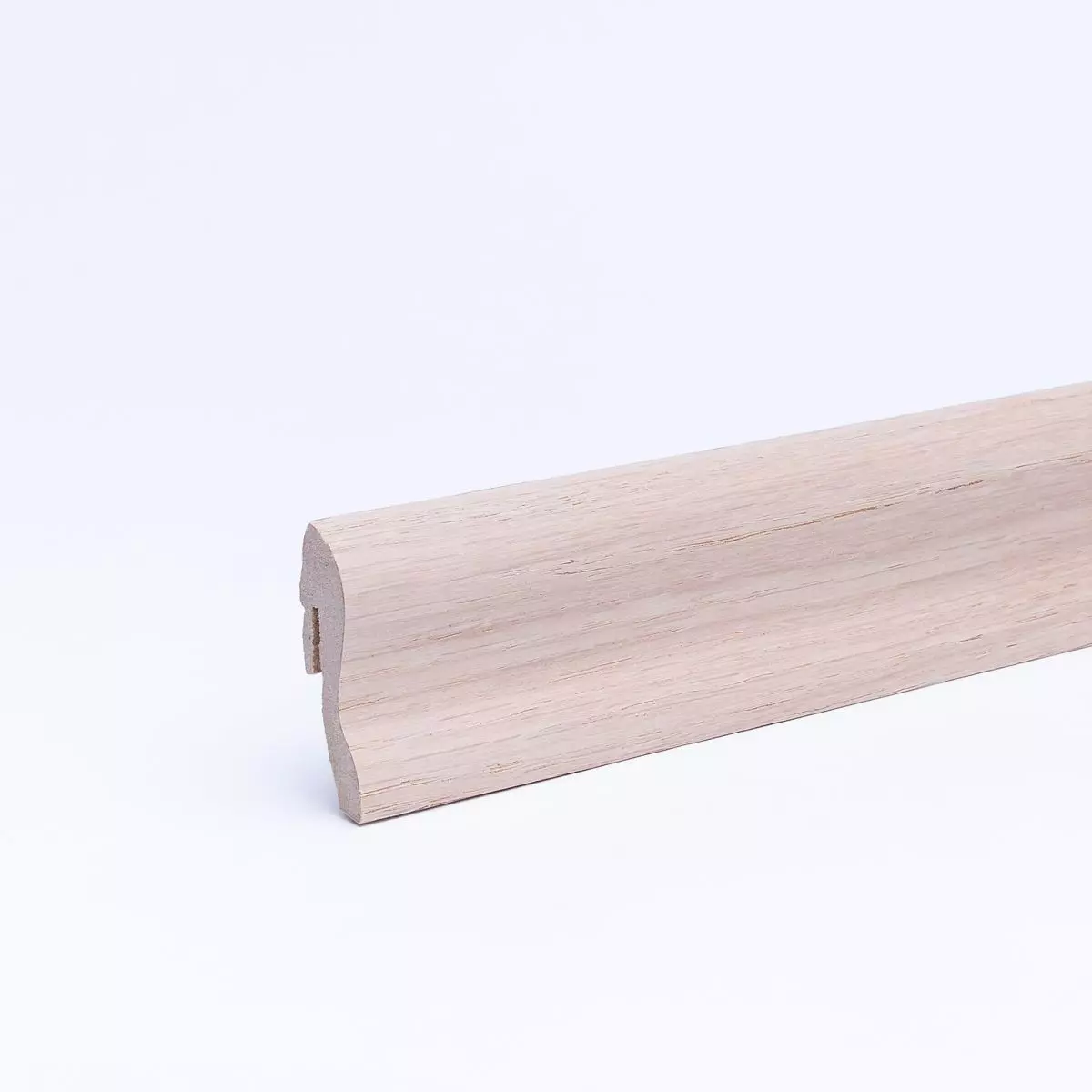 Veneer skirting 40 mm untreated oak