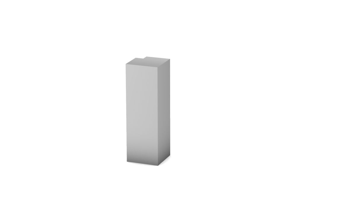outer corner for metal skirtings CULTUS 45 - Silver