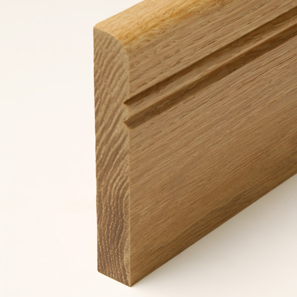 Alt-Reno Profil-Sockelleiste Massivholz 100mm - Eiche geölt