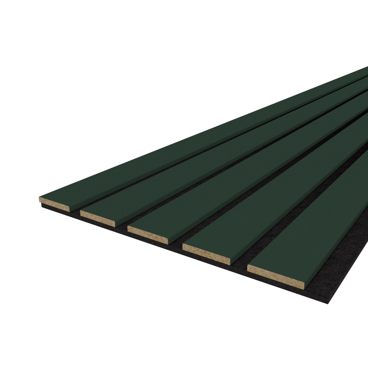 Akustikpaneel LX - Filzfarbe Schwarz 2600x400mm - verschiedene Farbe