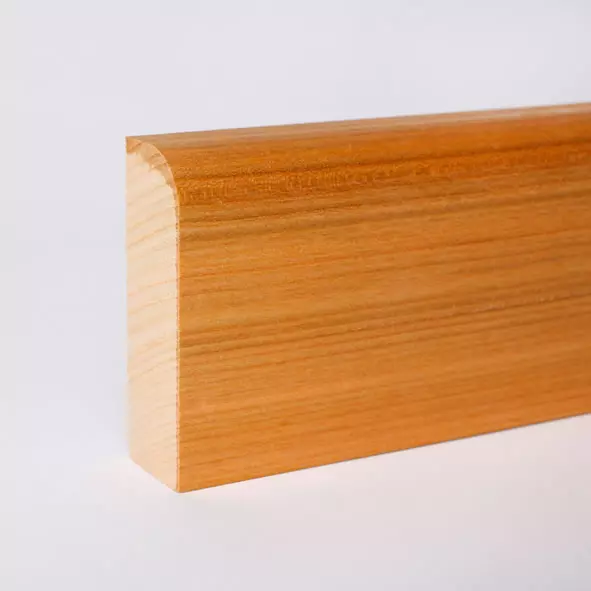 Solid wood skirting board with rounded 100mm - Oiled cherry