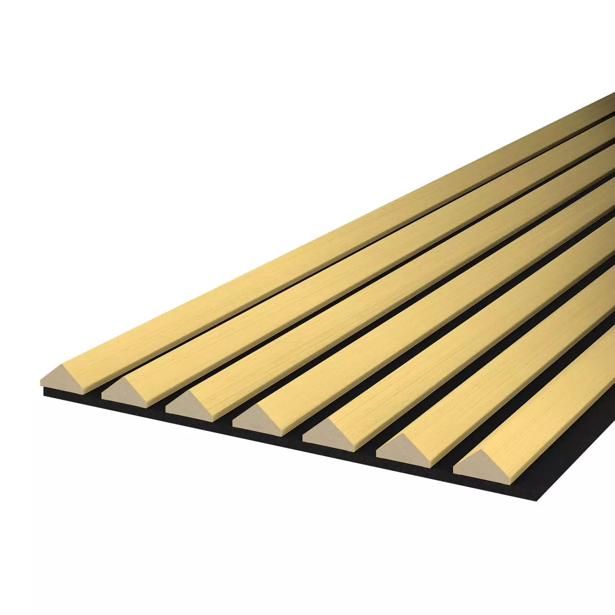 Akustikpaneel K2 - Filzfarbe Schwarz 2600x400mm - verschiedene Farben