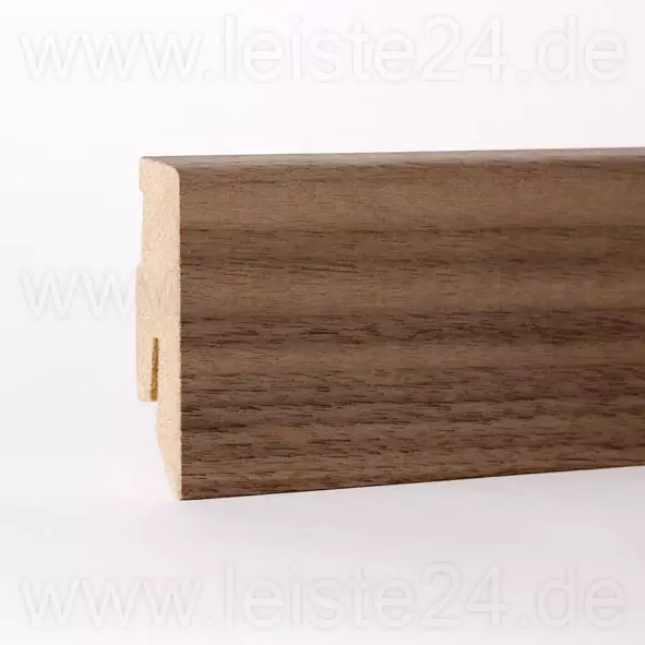 Veneer skirting 60mm untreated walnut