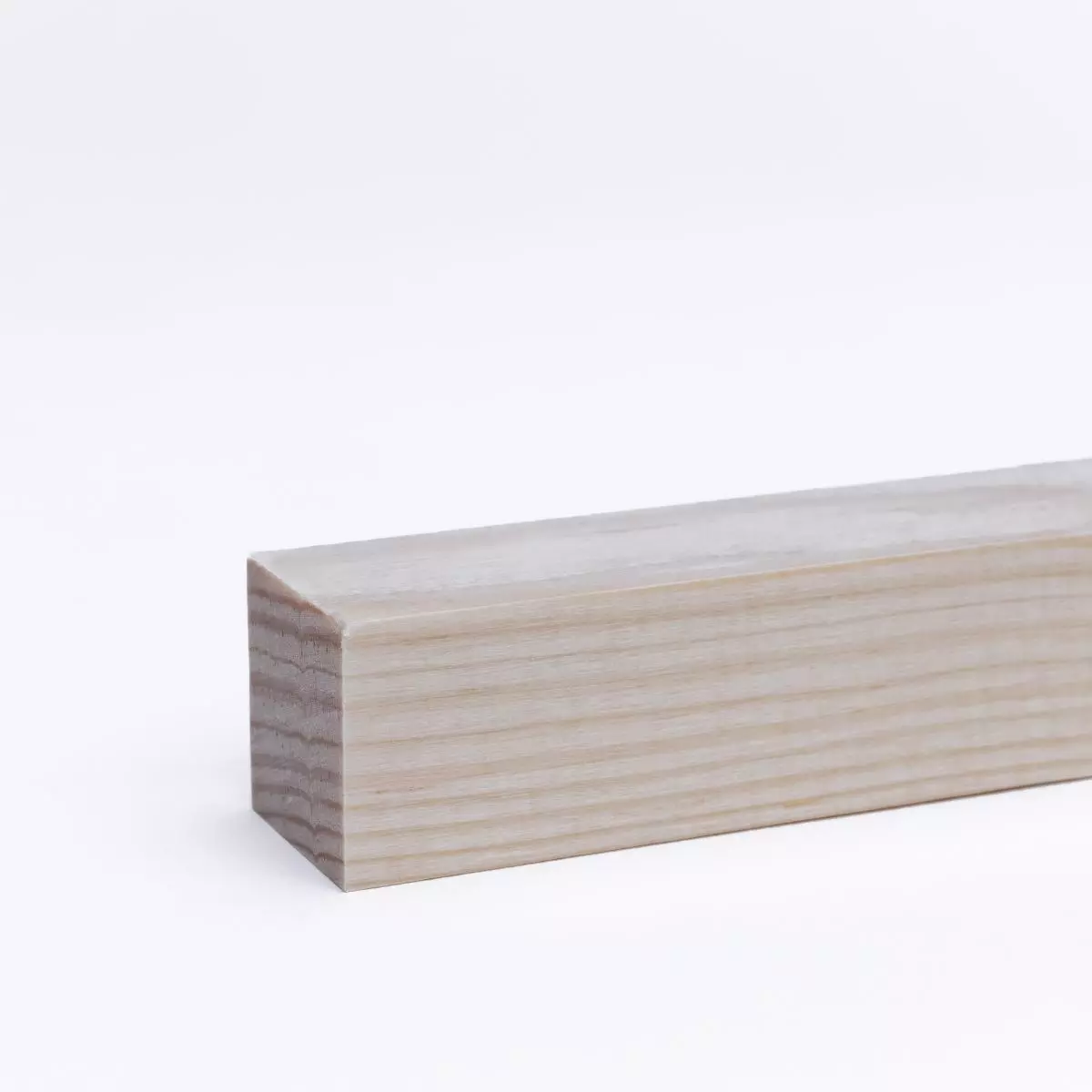 Solid wood skirting / facing strip 20 x 20 mm Lacquered pine