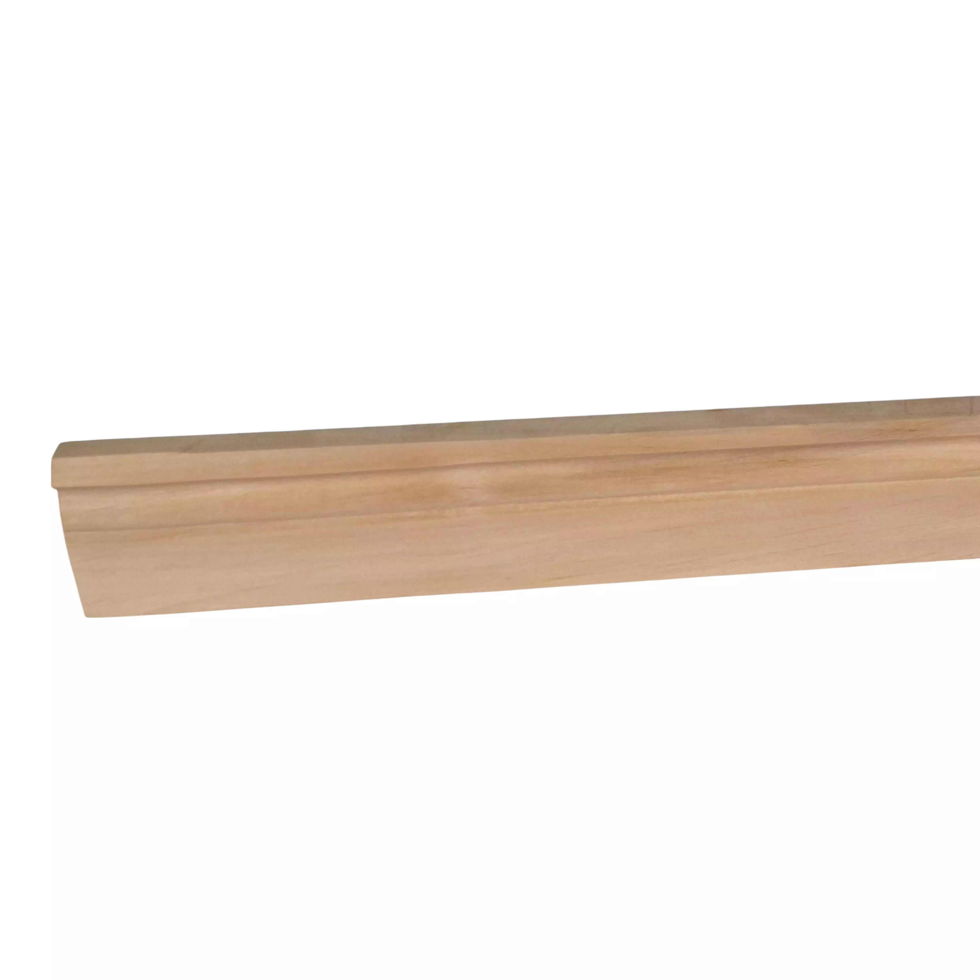 Solid wood skirting board 58 mm Berlin profile - raw alder