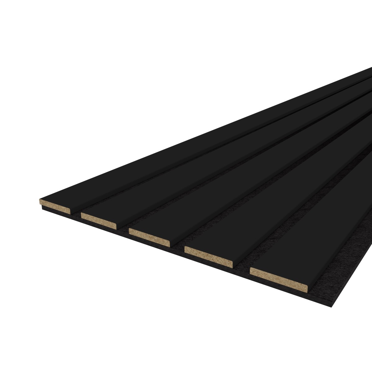 Akustikpaneel LX - Filzfarbe Schwarz 2600x400mm - verschiedene Farbe
