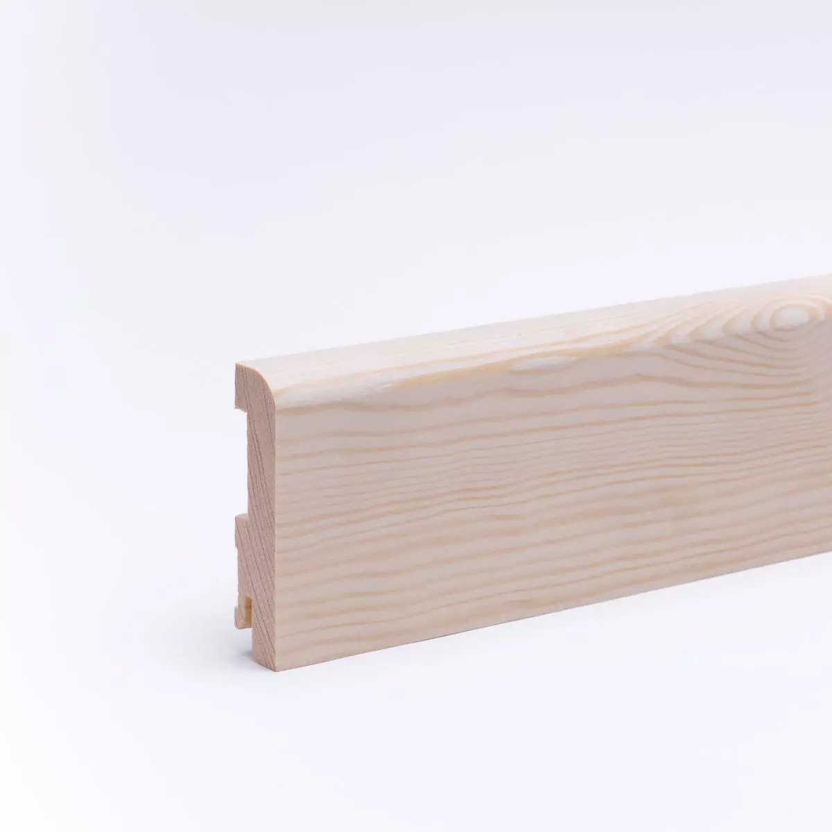 solid wood skirting 80mm with rounded front edge untreated pine