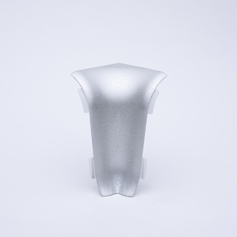 inner corner for metal skirting brushed aluminium
