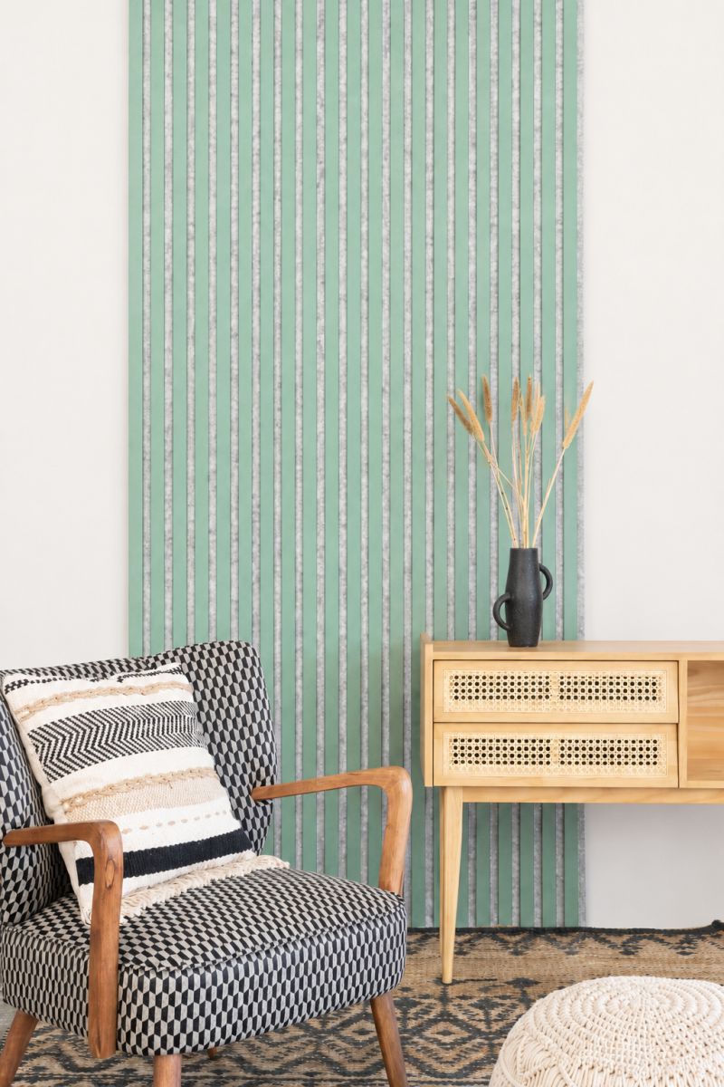 Acoustic+ Akustikpaneel Mint 2600 x 400 mm - Akustikfilz Schwarz