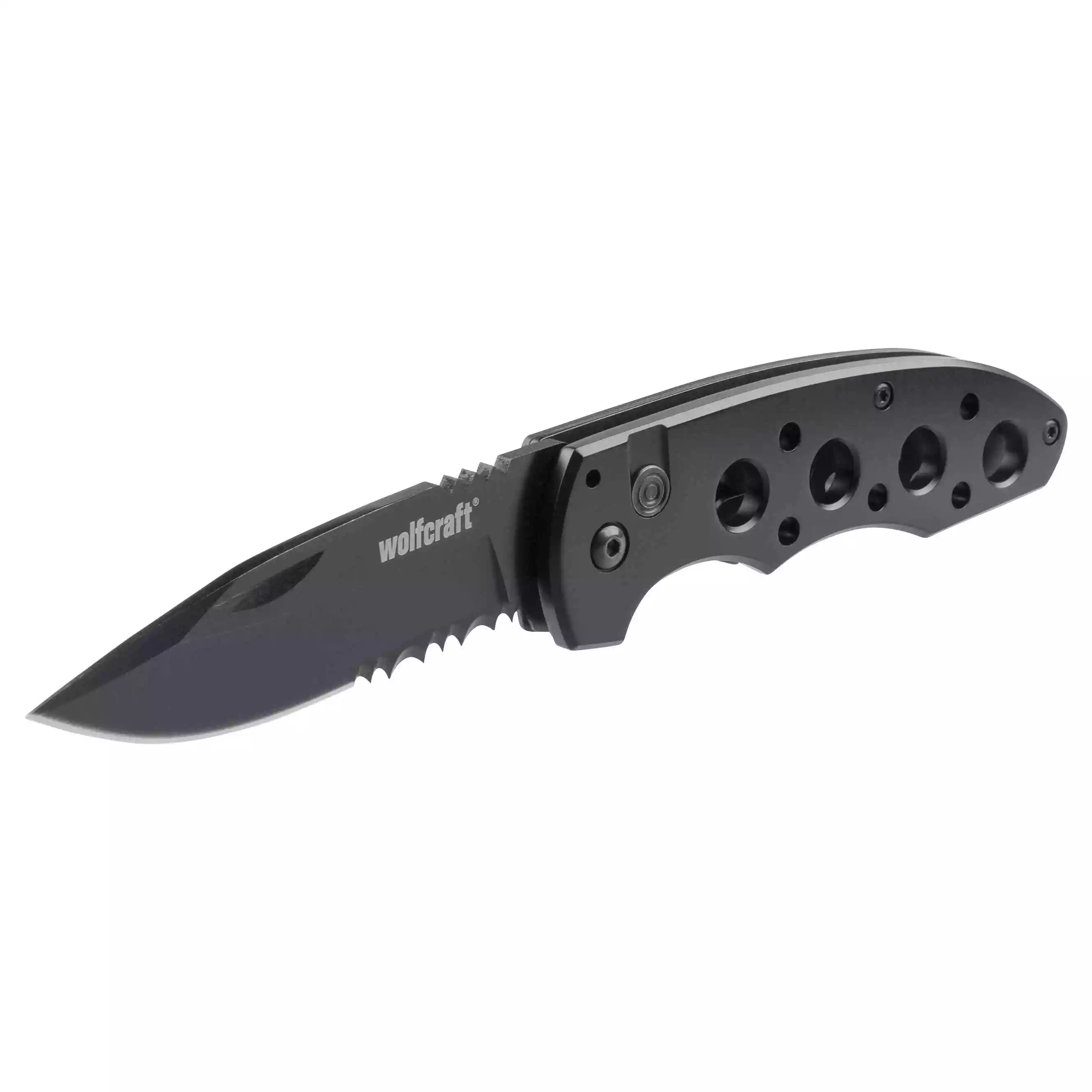 wolfcraft folding knife black