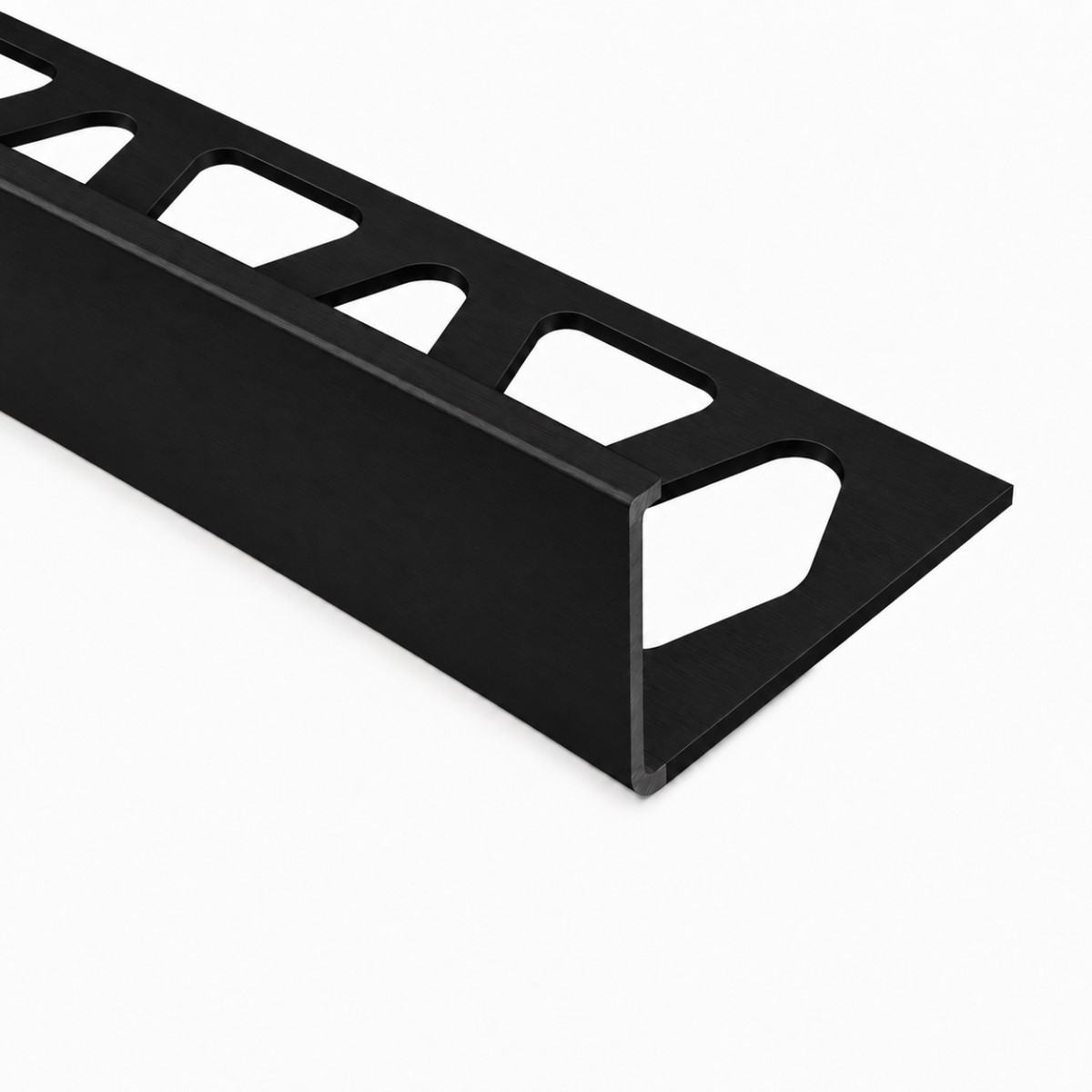Fliesenschiene Aluminium 8 mm – Winkelprofil "L-Typ" - Schwarz