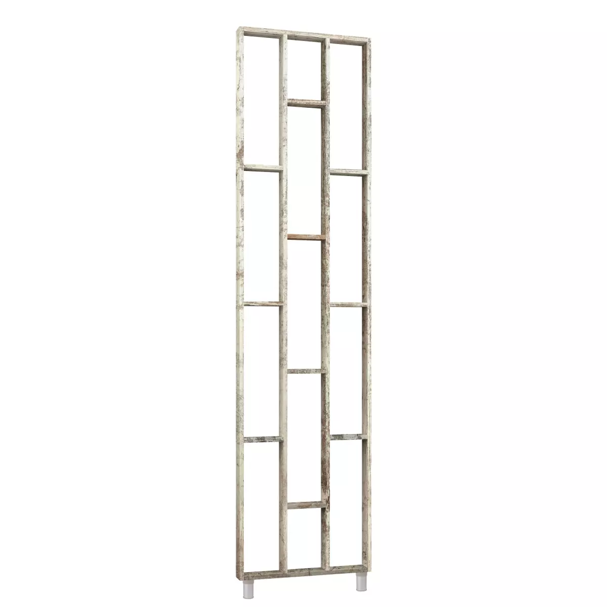 Design room divider, shelving system 75 x 634 x 2500 mm - Rustic pine