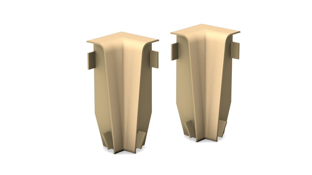 Prinz angoli interni per MDF-sockeleiste 18 x 58 mm n. 809. - Creme-beige