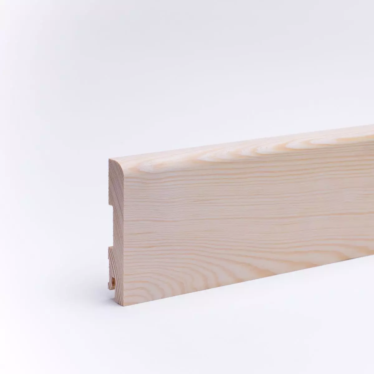 solid wood skirting 120mm with rounded front edge untreated pine