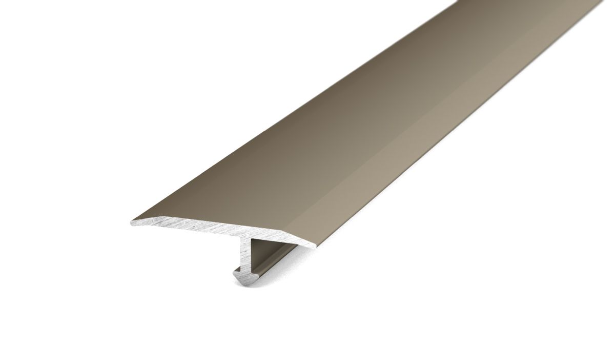 Prinz profilo t-cover 20 mm - N. 263 - Acciaio inox opaco - 270 cm