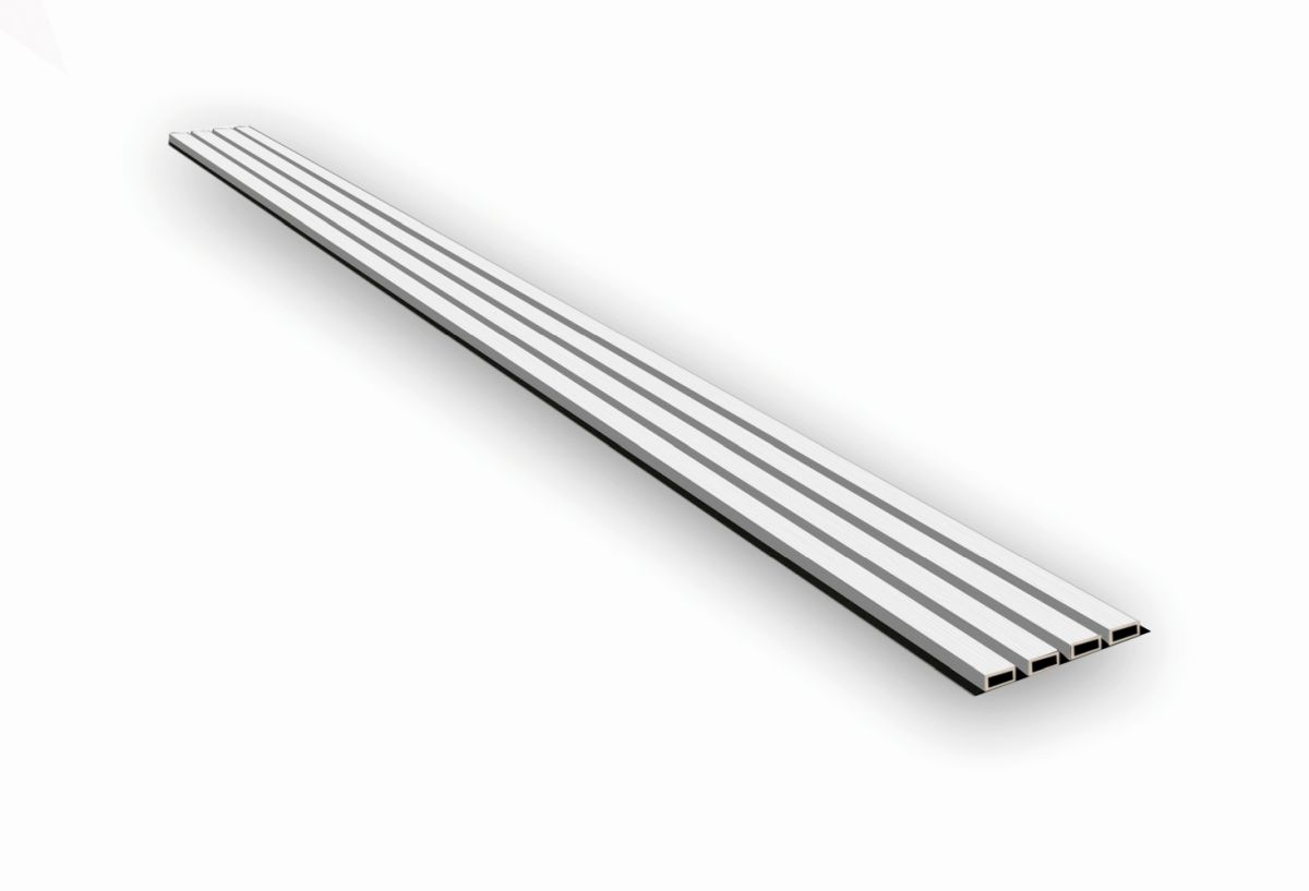 Muestra | Panel de pared para exteriores de WPC - Blanco