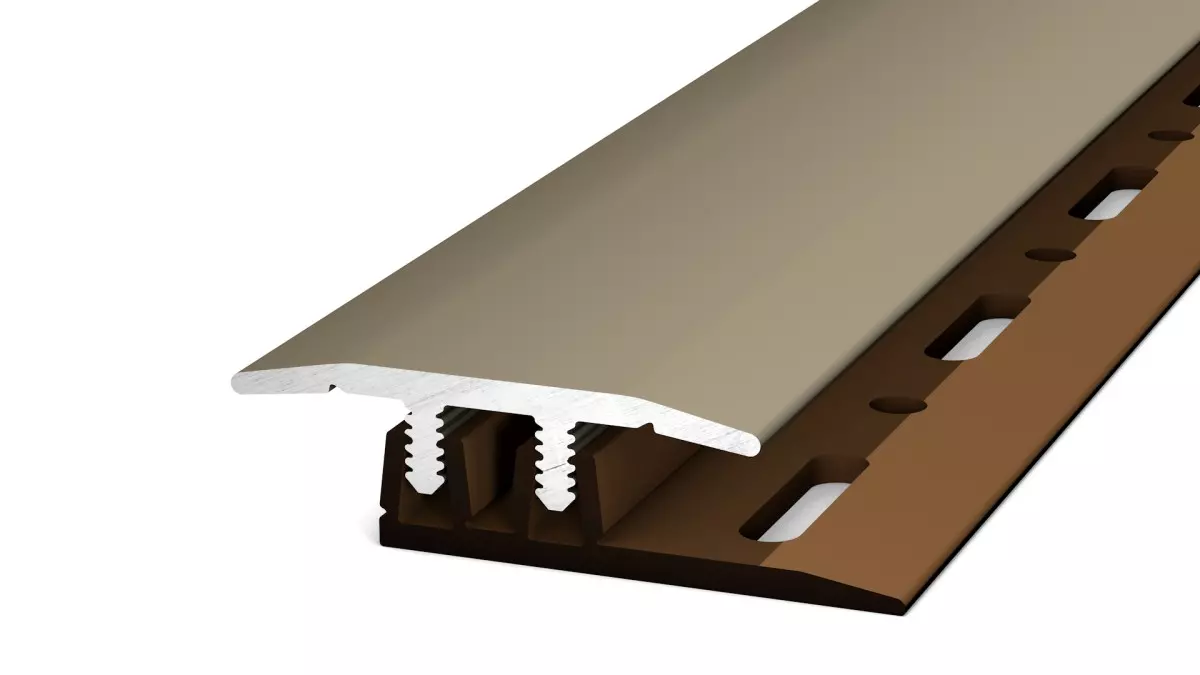 Connection profile for vinyl floor high-grade steel matt 2,70m