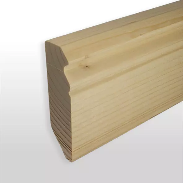 Sockelleiste Berliner Profil 60mm - Kiefer roh