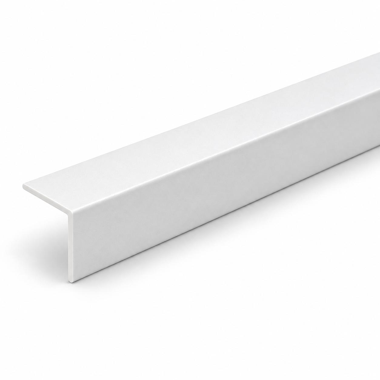 Hart-PVC Winkelprofil 20 x 20 mm - Eckschutzwinkel - 2,5 m - weiß