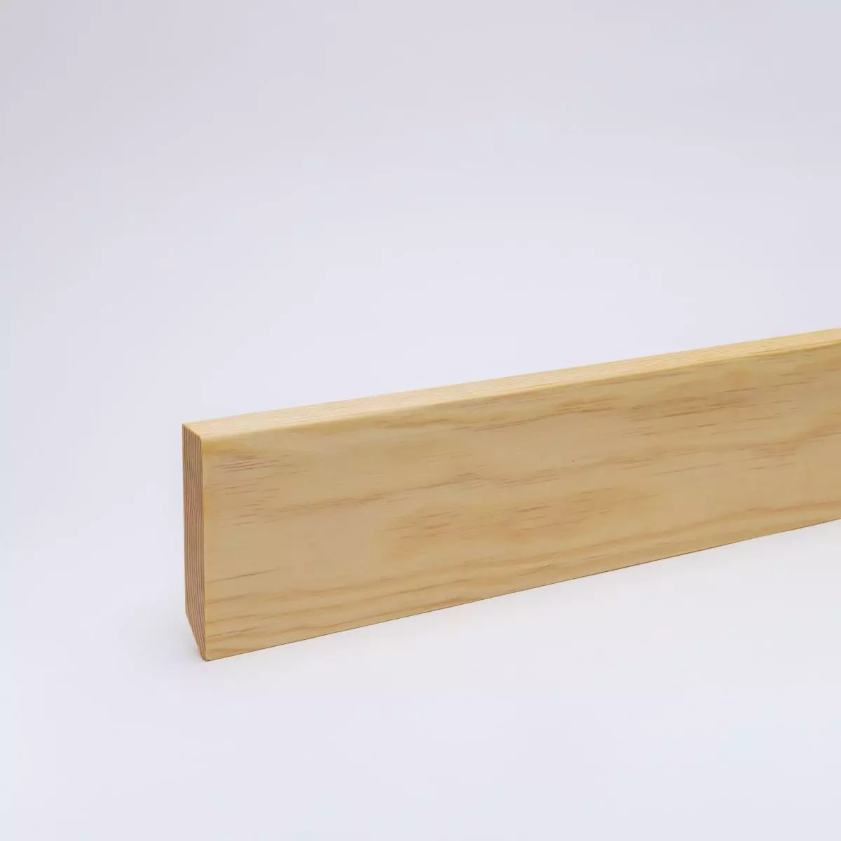Massivholz-Sockelleiste abgeschrägt 90mm - Kiefer geölt