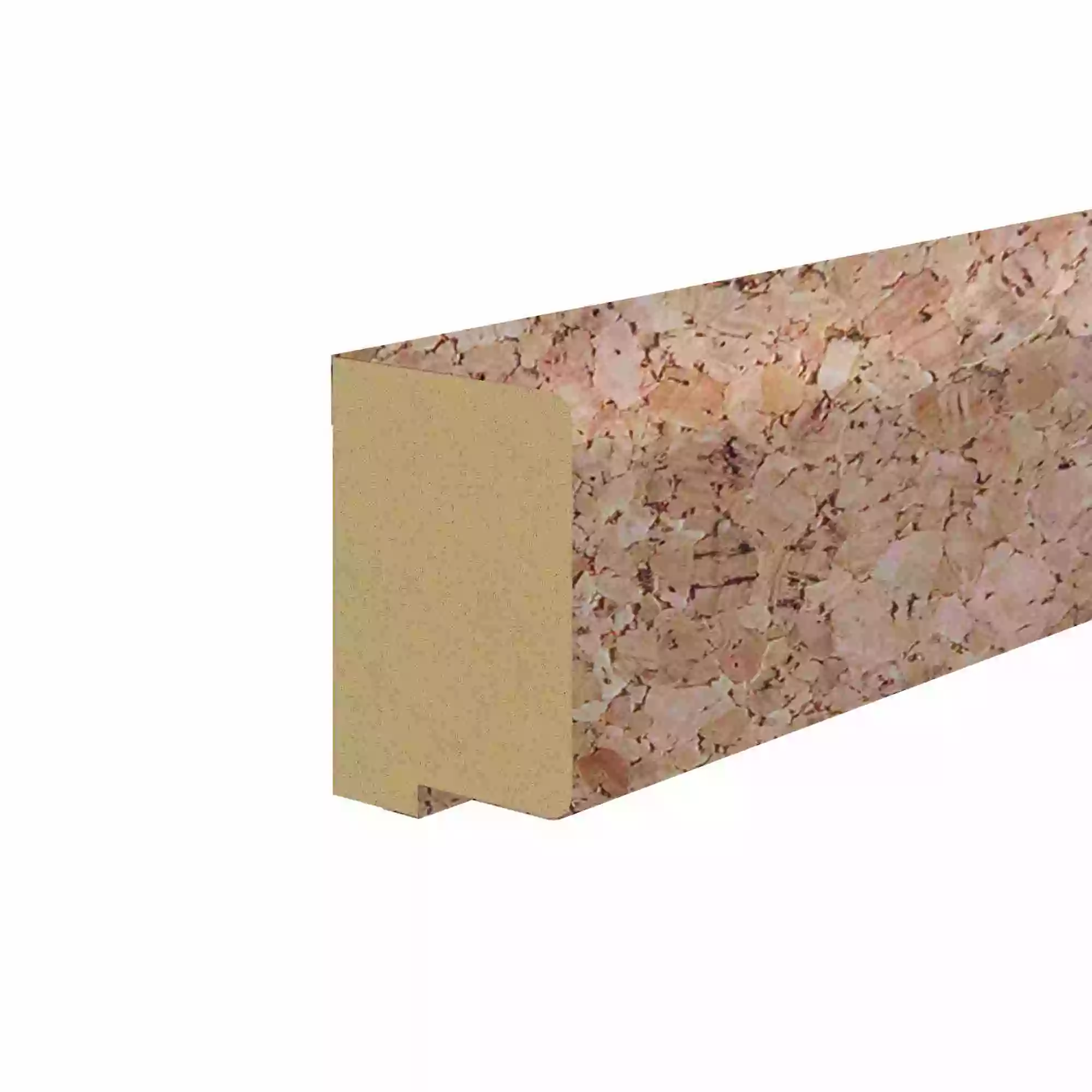 Abschlussleiste für Akustikpaneele 400 x 2600 mm -  Kork fein roh