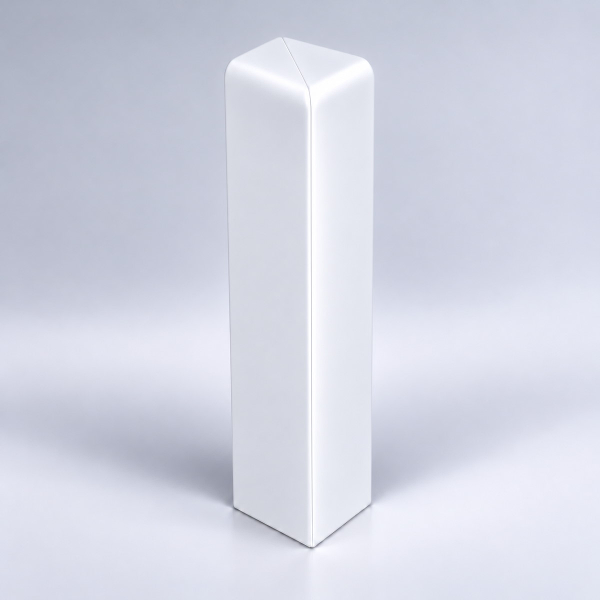 Abschluss für Abdeckleiste 80 mm, Weiß