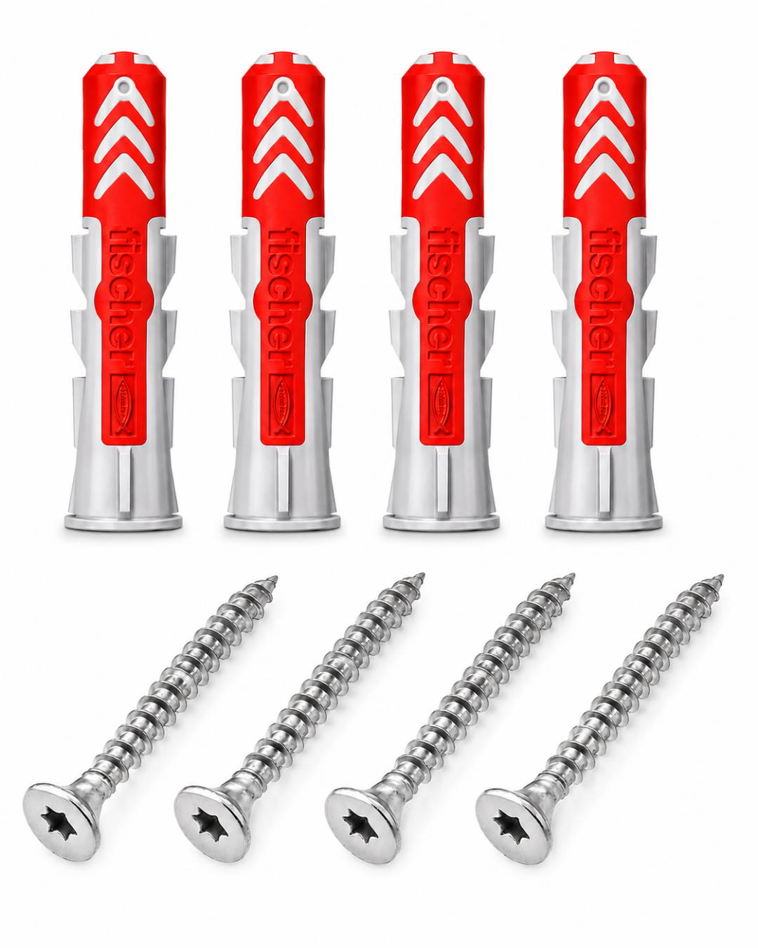 Kit de fijación para cubretuberías (4 tornillos + 4 tacos)