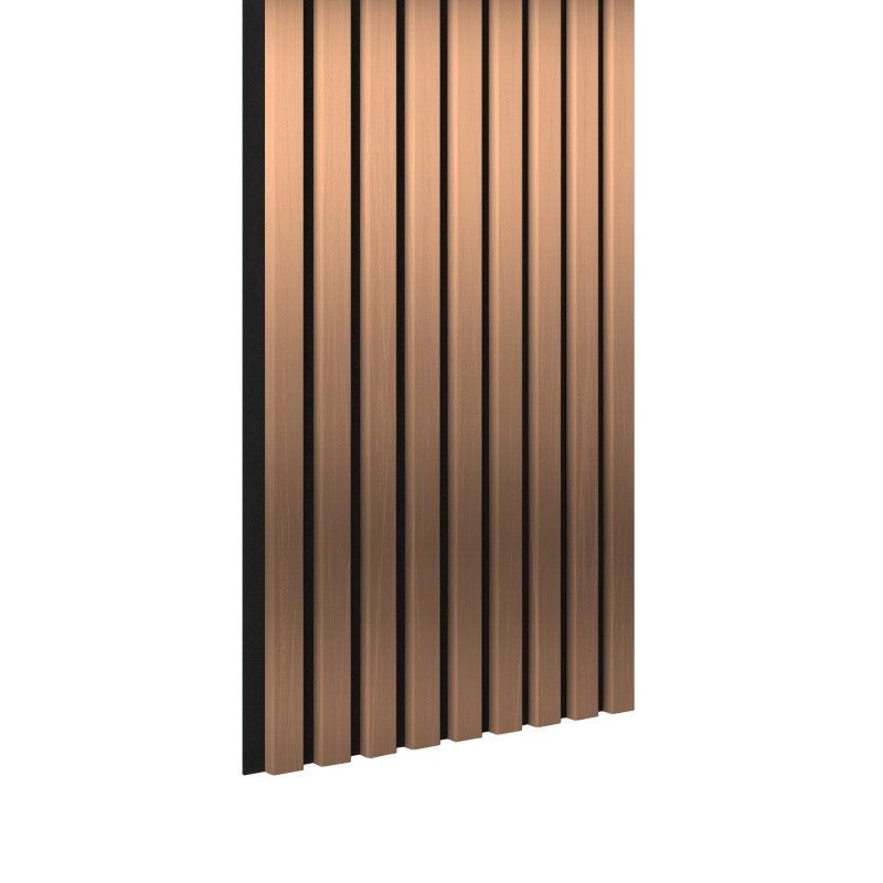 Pannello acustico 3000 x 400 mm rame - Feltro acustico nero