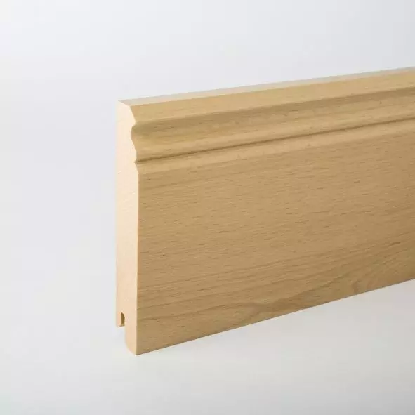 Sockelleiste Berliner Profil 120mm - Buche gelackt